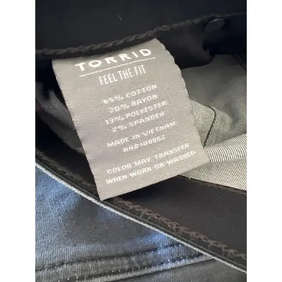 Torrid Bombshell Super Soft Skinny Ankle Jeans In Gray Size 16R - Picture 7 of 8